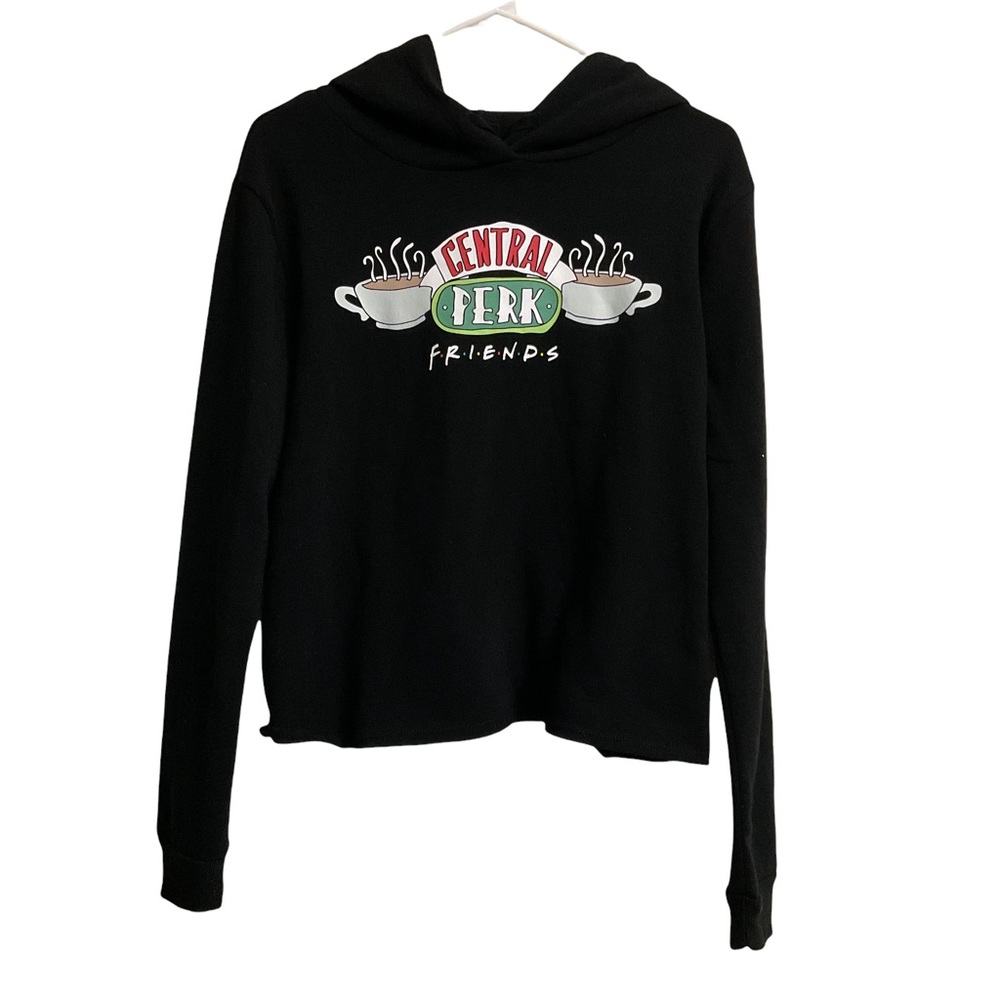 Friends coffee lover pullover cropped hoodie
